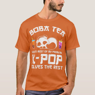 Camiseta A las mujeres de K-pop y boba mamá les gusta un té