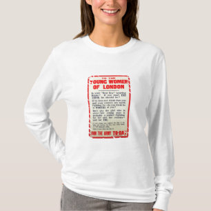 Camiseta A las mujeres jovenes de Londres, poster del