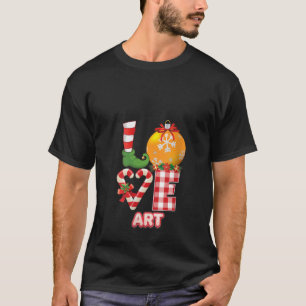 Camiseta A las mujeres les encanta el arte Santa Elf Teache