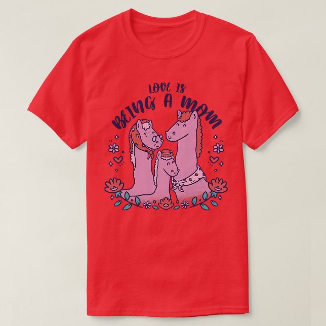 Camiseta A las mujeres les encanta ser una madre, hija de a (Diseño del anverso)