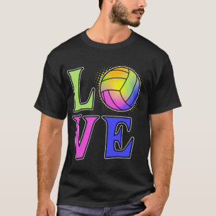 Camiseta A las mujeres les gusta el equipo de voleibol impr