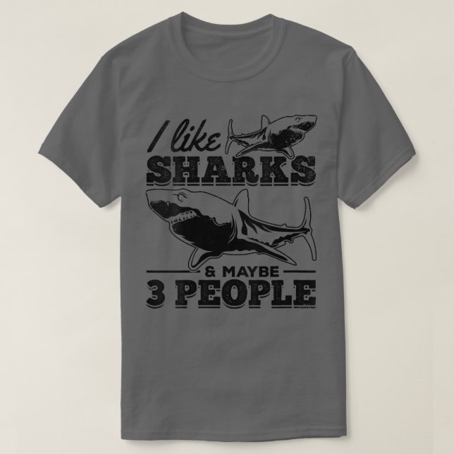 Camiseta A Las Mujeres Me Gustan Los Tiburones Y Quizá A La (Diseño del anverso)