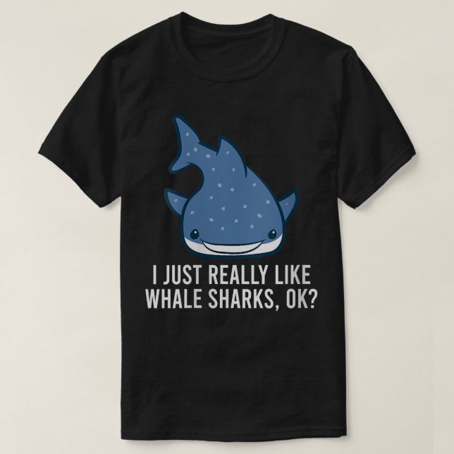 Camiseta A Las Mujeres Me Gustan Realmente Los Tiburones Ba (Diseño del anverso)