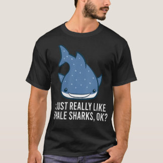 Camiseta A Las Mujeres Me Gustan Realmente Los Tiburones Ba