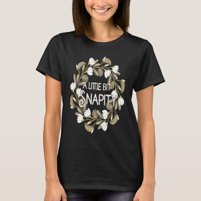 Camiseta A little bit Snapity venus fly trap plant wreath   (Anverso)