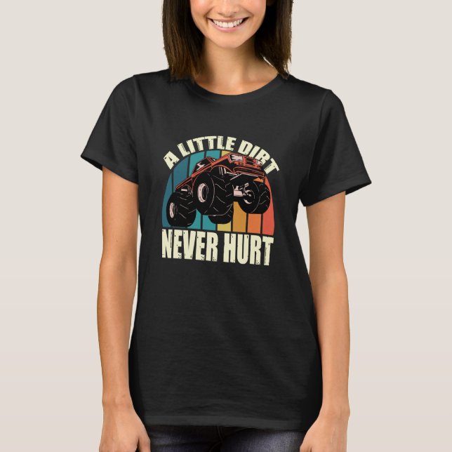 Camiseta A Little Dirt Never Hurt 4x4 Offroad Cool Four Whe (Anverso)