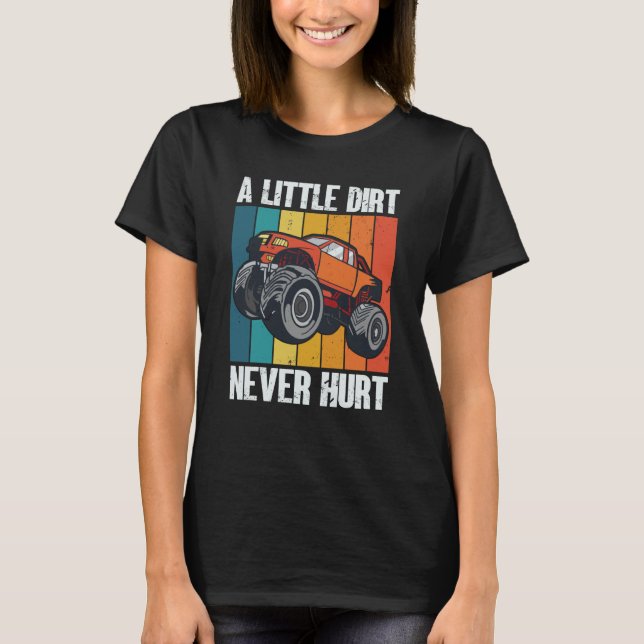 Camiseta A Little Dirt Never Hurt 4x4 Offroad Cool Four Whe (Anverso)