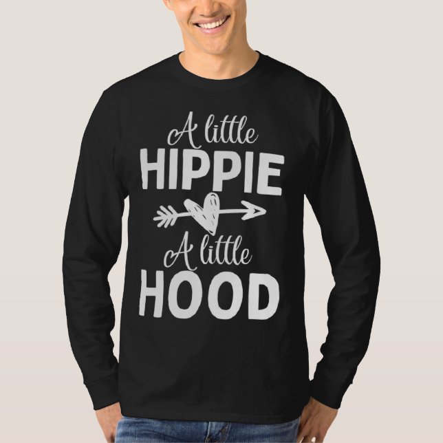 Camiseta A Little Hippie A Little Hood Hippie (Anverso)