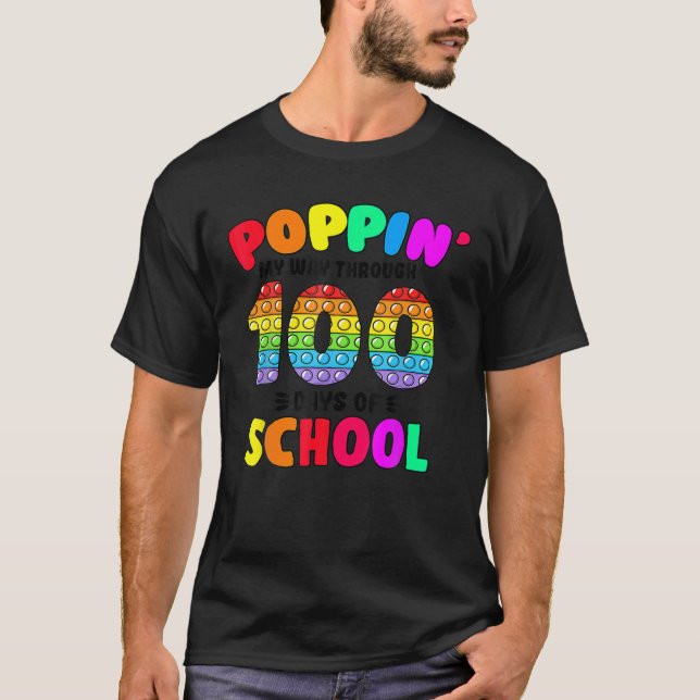 Camiseta A Lo Largo De Los 100 Días De Enseñanza. (Anverso)