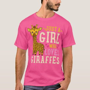 Camiseta A los amantes de la jirafa sólo un Chica que ama e