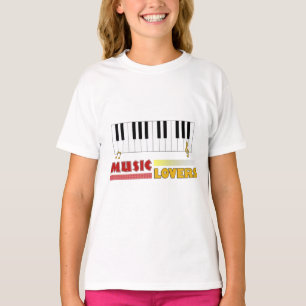 Camiseta A los amantes de la música les encanta el arte de