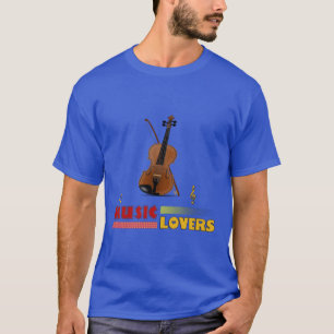 Camiseta A los amantes de la música les gusta el diseño de 