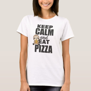 Camiseta A los amantes de la pizza Sloth Pizza les encanta 