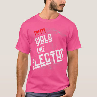 Camiseta A Los bonitos Les Gusta Electro. Diseño técnico ún