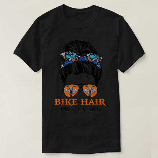 Camiseta A los cabelleros no les importa el tonto Chica Bun (Diseño del anverso)