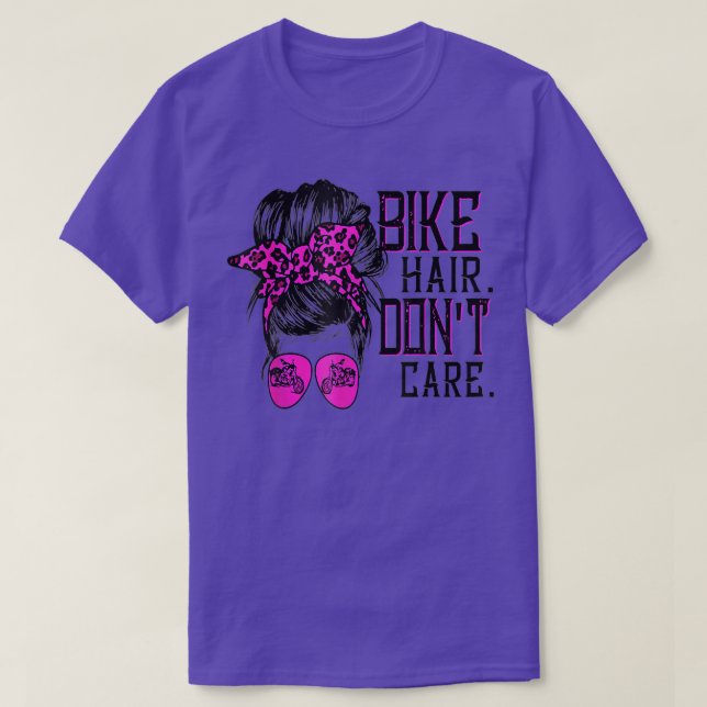 Camiseta A los cabellos de bicicleta no les importa el Chic (Diseño del anverso)