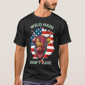 Camiseta A los cabellos salvajes no les importa la impresió