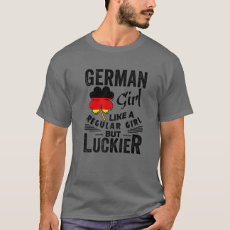 Camiseta A Los Chicas Alemanes Les Gusta Un Chica Regular P