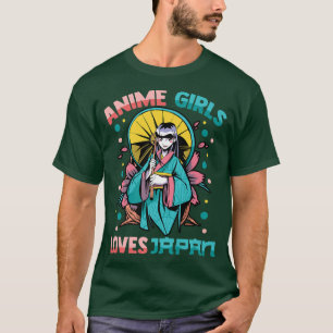 Camiseta A los Chicas de Kawaii Cute Anime les encanta Japó