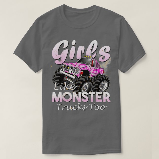 Camiseta A los Chicas de los camiones monstruales les gusta (Diseño del anverso)