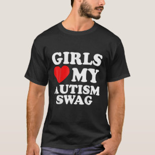Camiseta A los chicas les encanta mi autismo swag divertido