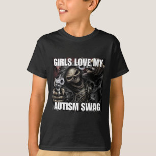 Camiseta A los chicas les encanta mi autismo swag graciosa
