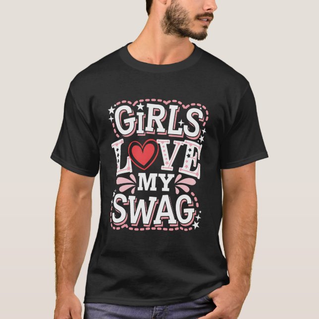 Camiseta A los chicas les encanta mi regalo único de San Va (Anverso)