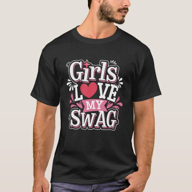 Camiseta A Los chicas Les Encanta Mi Sueño Expresando Una F (Anverso)