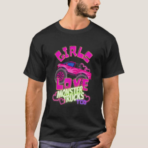 Camiseta A los chicas les encantan los Camiones Monstruos D