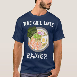 Camiseta A los chicas les gusta la cocina japonesa de Ramen