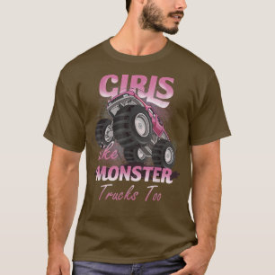 Camiseta A los chicas les gustan los camiones monstruo tamb