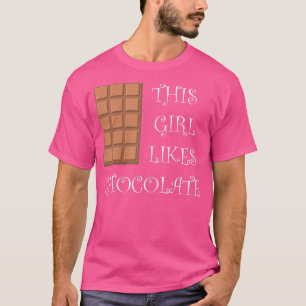 Camiseta A los chicas les gustan los dulces de chocolate