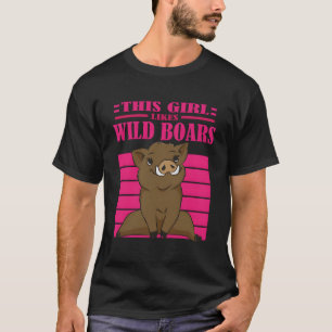 Camiseta A los chicas les gustan los jabalíes