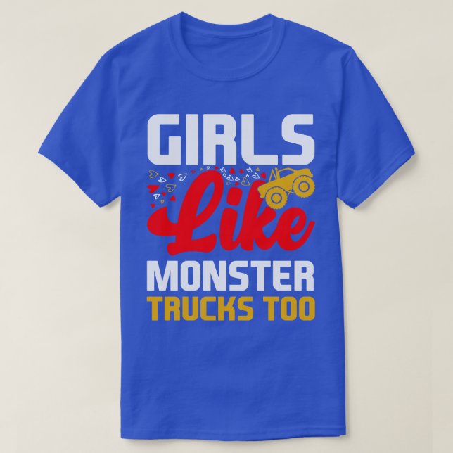 Camiseta A los chicas también les gustan los camiones de mo (Diseño del anverso)