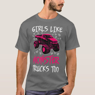 Camiseta A Los chicas También Les Gustan Los Camiones De Mo