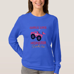 Camiseta A los chicas también les gustan los camiones monst