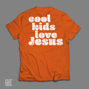 Camiseta A los chicos cool les encanta Jesús Cristiano Retr