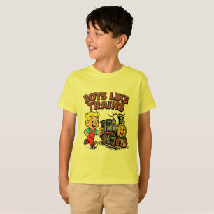 Camiseta A los chicos les gustan los trenes