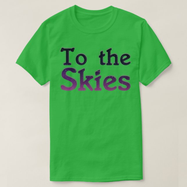 Camiseta A los cielos (Diseño del anverso)