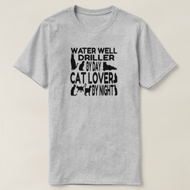 Camiseta A los conductores de pozos de agua les encantan lo (Diseño del anverso)