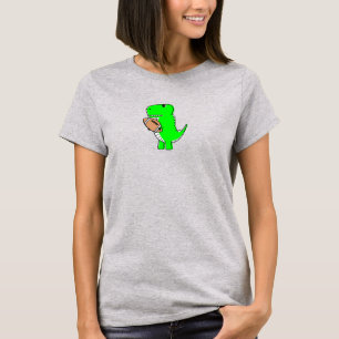 Camiseta A los dinosaurios verdes les encanta el fútbol