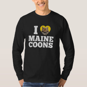 Camiseta A los dueños de gatos de Maine Coon me encantan lo