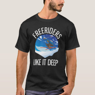 Camiseta A los freeriders del esquí alpino les gusta mucho