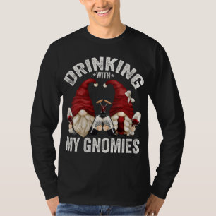 Camiseta A Los Gangnomos De Vino Cute Les Encanta Beber Con