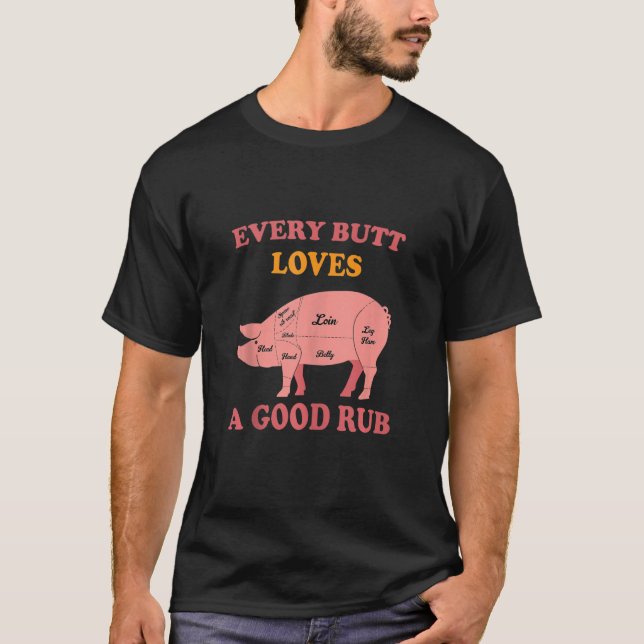 Camiseta A Los Hombres A Todos Los Butt Les Encanta Una Bue (Anverso)