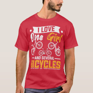 Camiseta A Los Hombres Ciclistas Les Encanta Un Chica Y Var