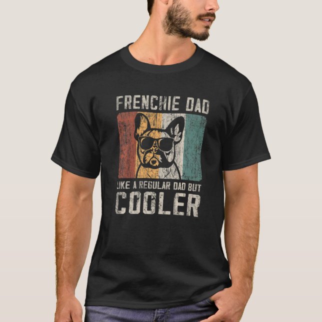 Camiseta A Los Hombres Frenchie Papá Les Gusta Un Padre Reg (Anverso)