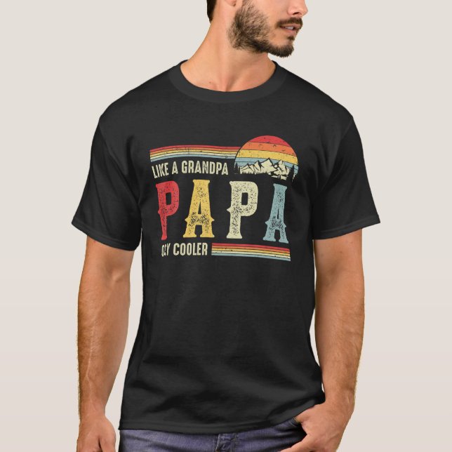 Camiseta A Los Hombres Les Gusta El Abuelo Sólo Más Fresco  (Anverso)