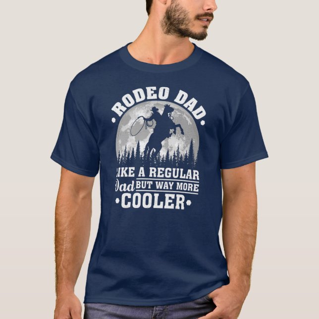 Camiseta A Los Hombres Rodeo Papá Les Gusta Un Rodeo Gracio (Anverso)