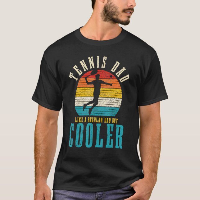 Camiseta A Los Hombres Tenis A Papá Les Gusta Un Papá Común (Anverso)